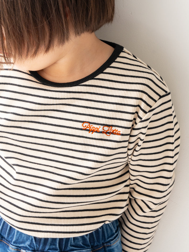 Ribbed stripe L/S