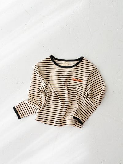 Ribbed stripe L/S