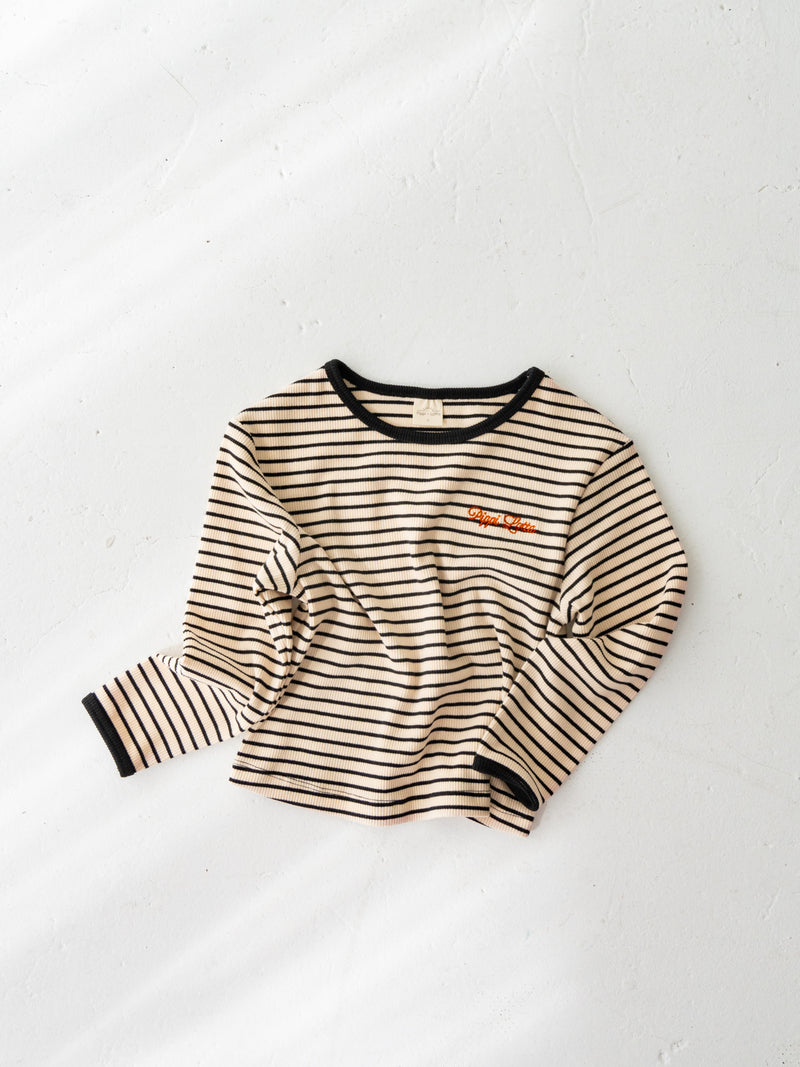 Ribbed stripe L/S