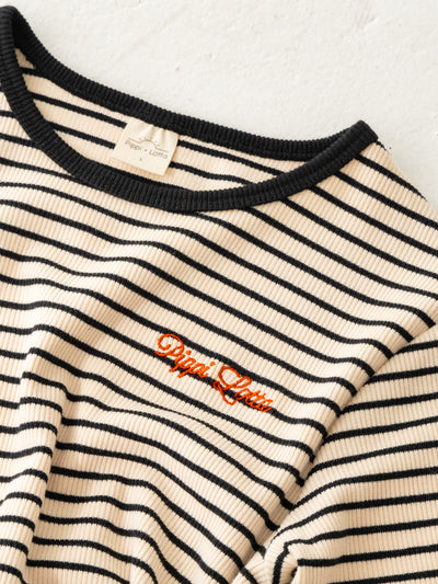 Ribbed stripe L/S