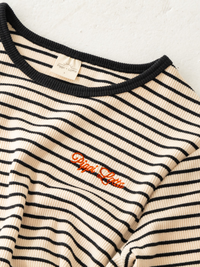 Ribbed stripe L/S