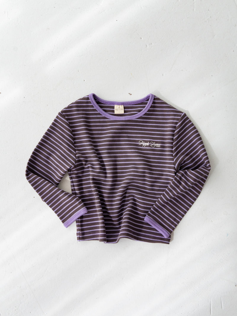 Ribbed stripe L/S