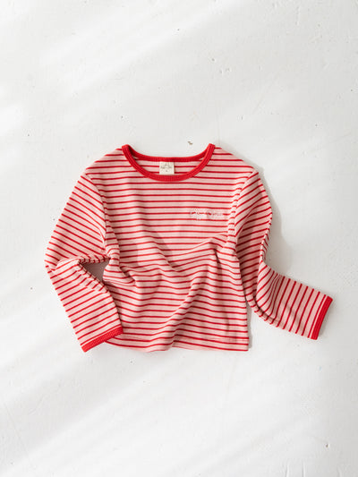 Ribbed stripe L/S
