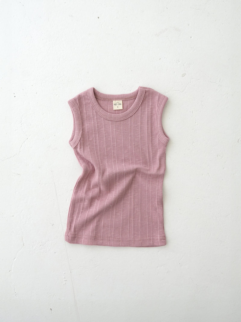 Ribbed sleeveless