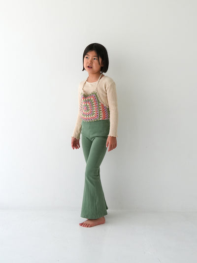 Flare cotton pants