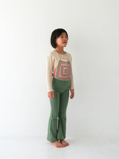 Flare cotton pants