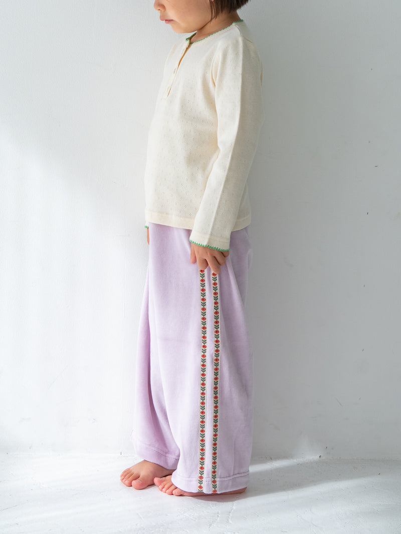 Flower line pants