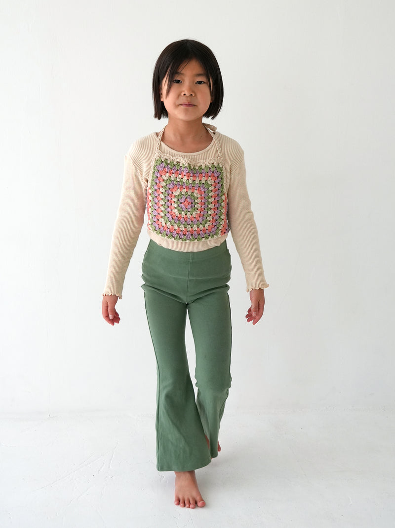 Flare cotton pants