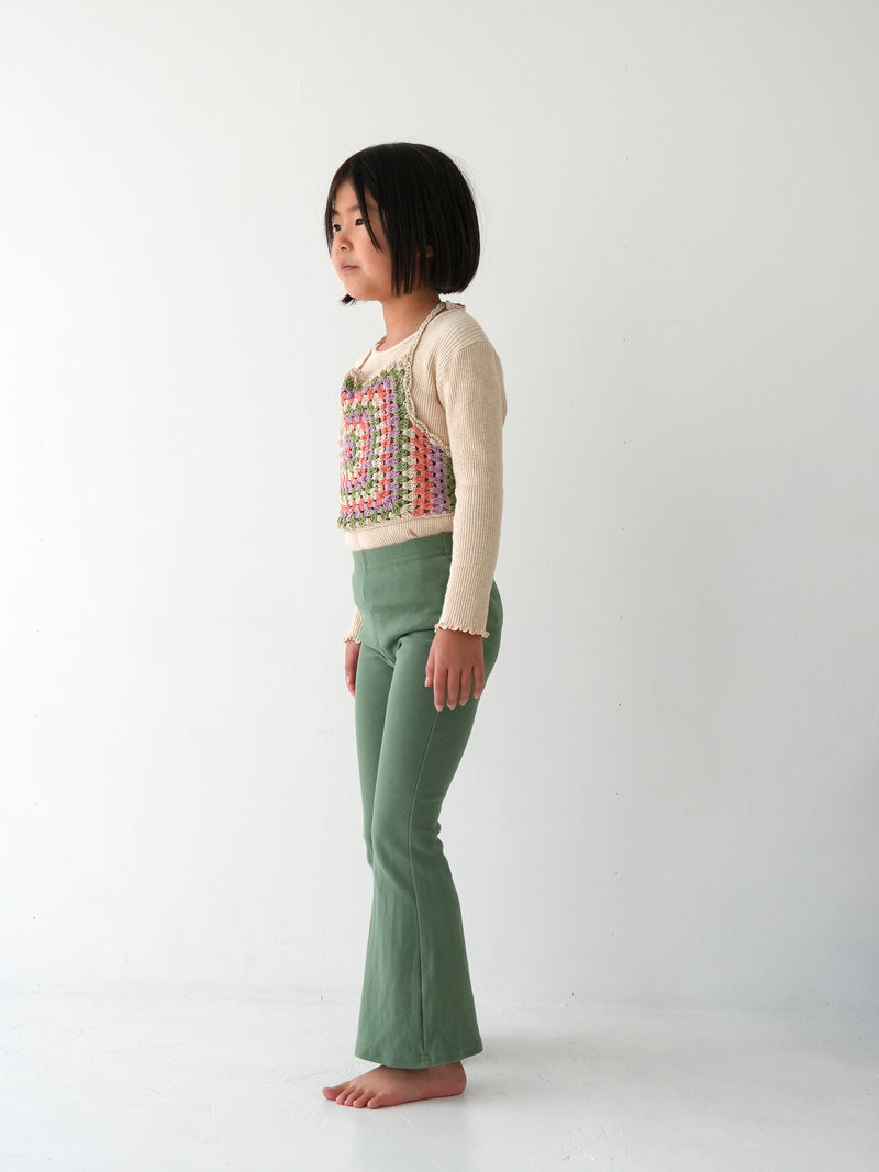 Flare cotton pants