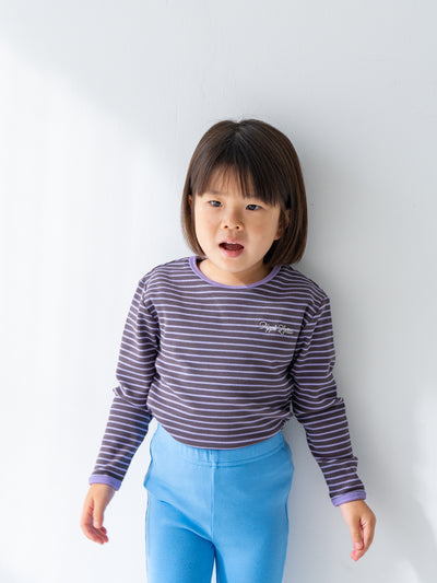 Ribbed stripe L/S
