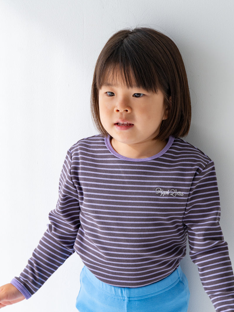 Ribbed stripe L/S