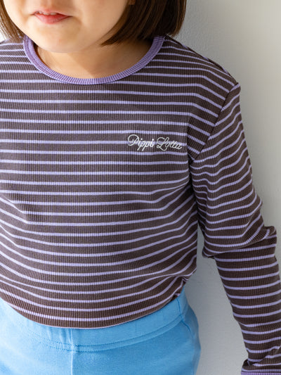 Ribbed stripe L/S