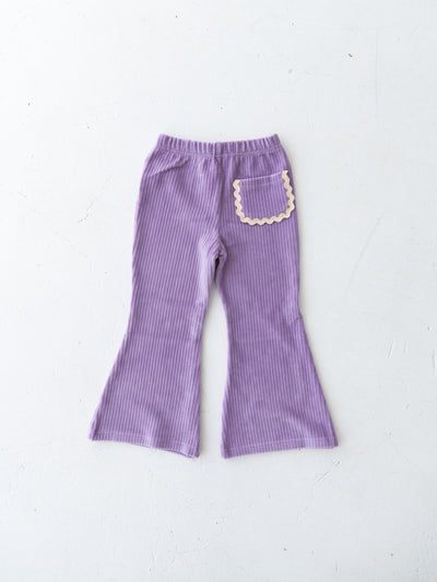 Velour flare pants
