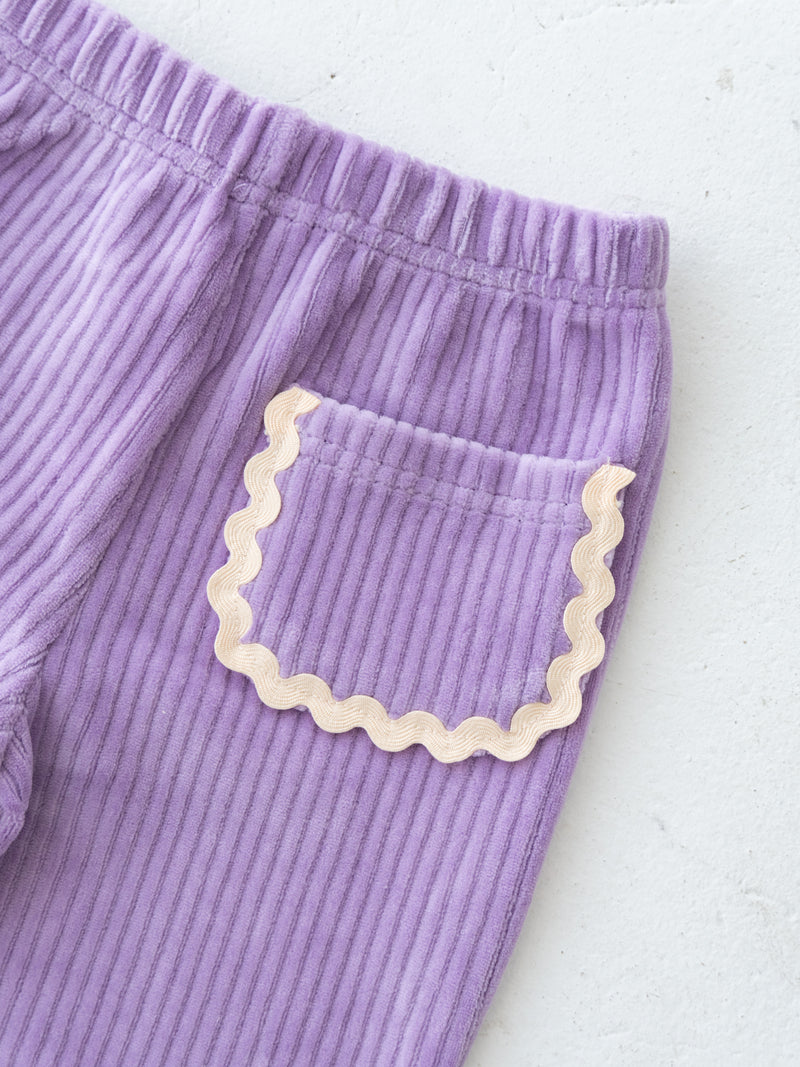 Velour flare pants