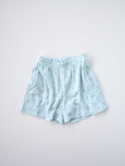 【30%OFF】Flower waffle shorts