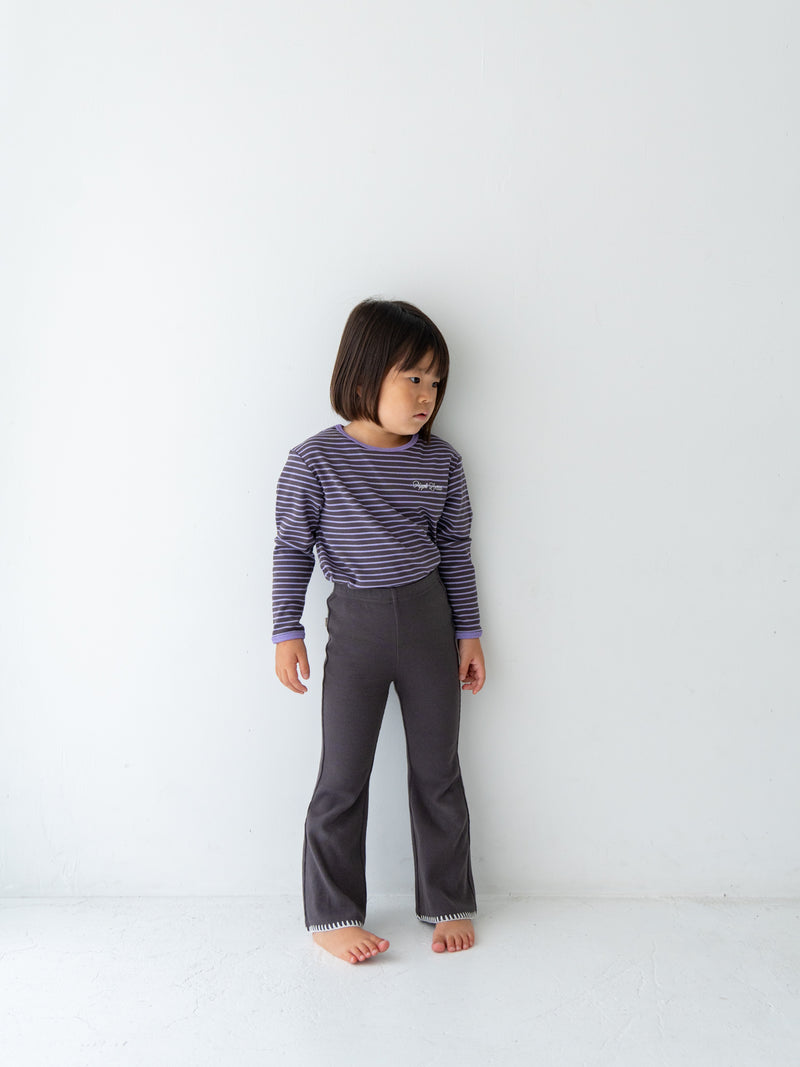 Ribbed stripe L/S