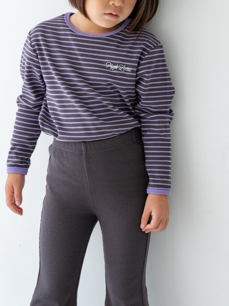 Ribbed stripe L/S