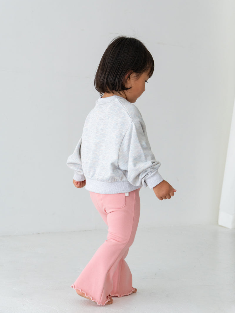 Flare cotton pants