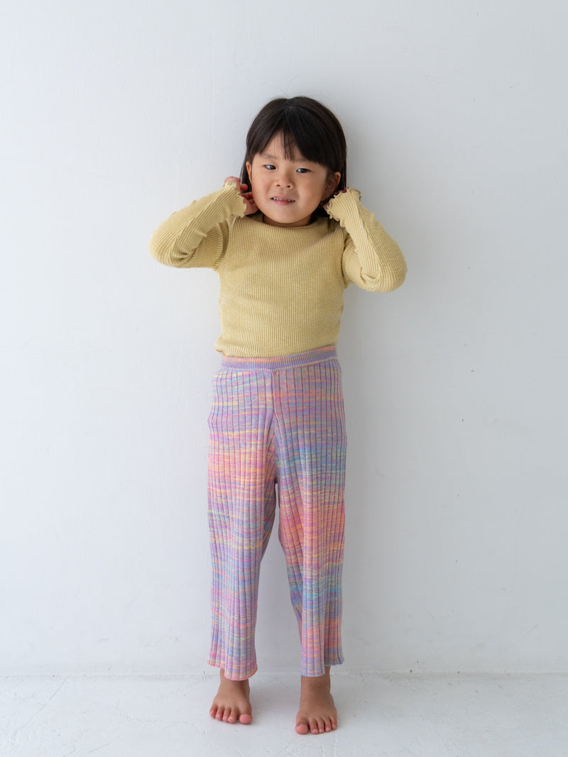 Gradation knit pants