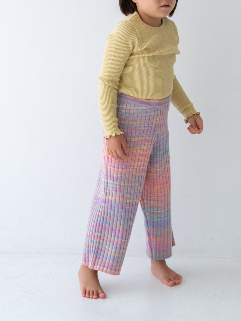 Gradation knit pants