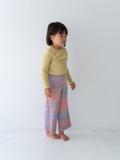 Gradation knit pants