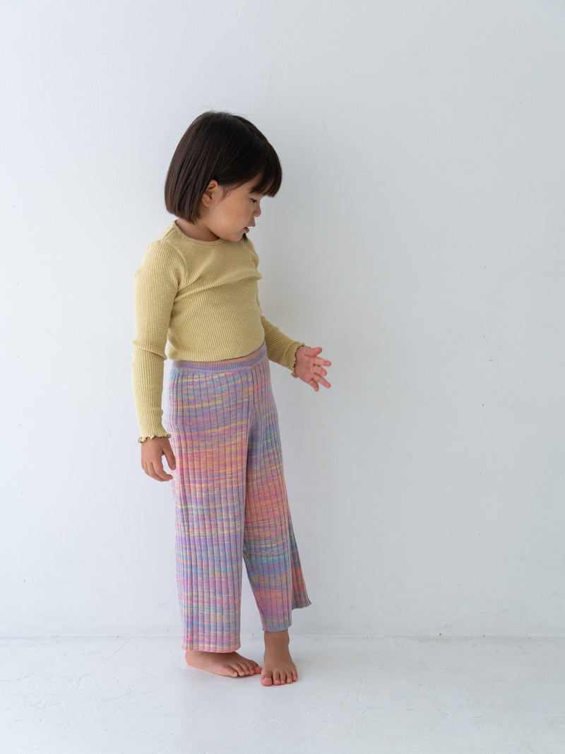 Gradation knit pants