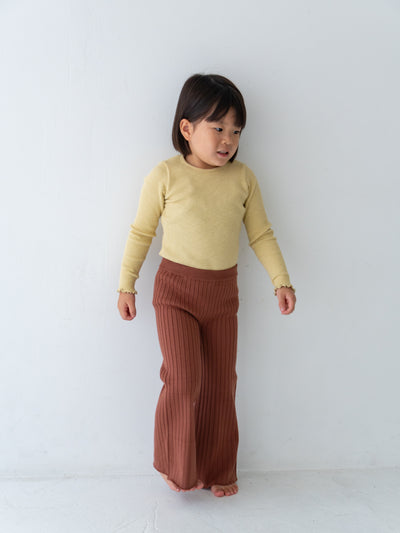 Knit flare pants