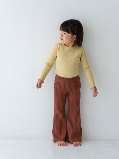 Knit flare pants