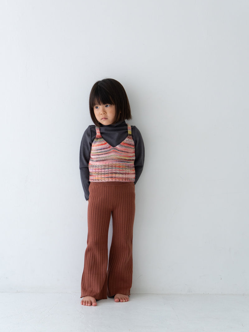 Knit flare pants