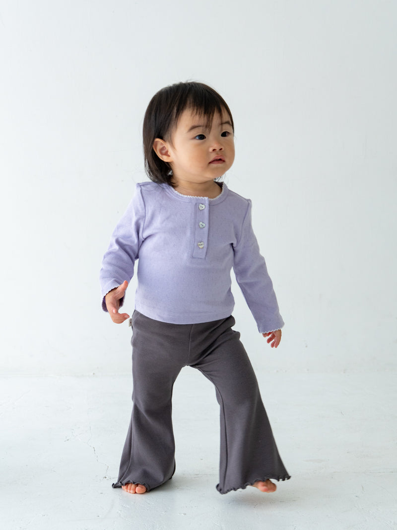 Flare cotton pants