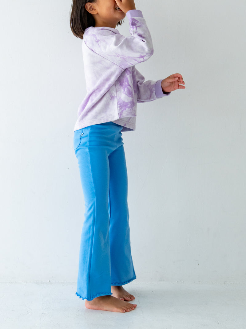 Flare cotton pants