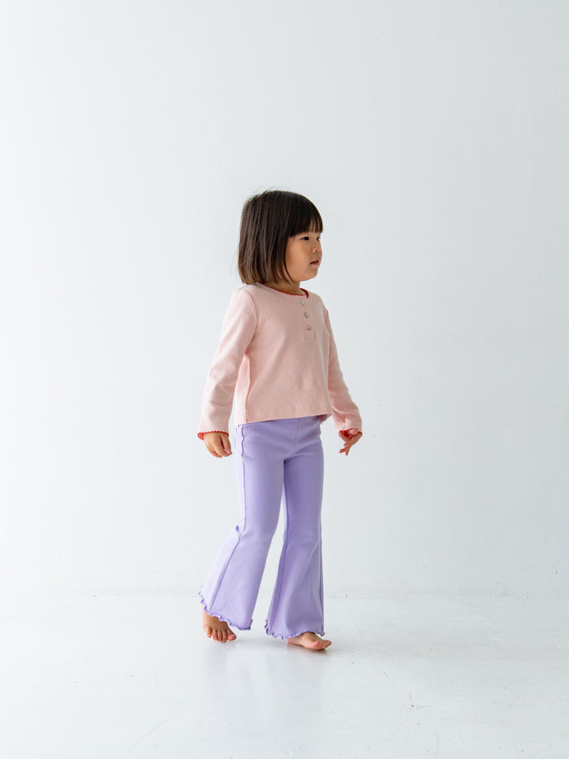 Flare cotton pants