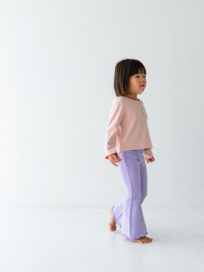 Flare cotton pants