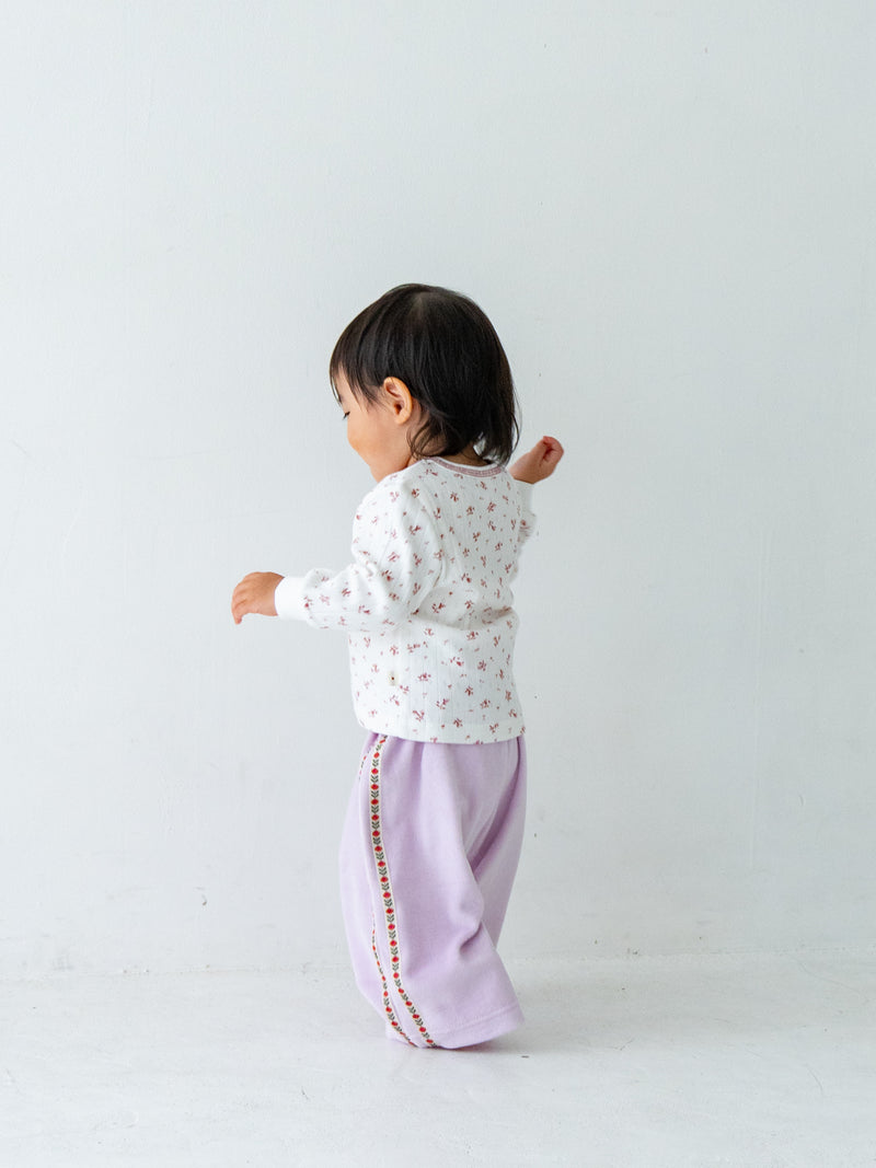 Flower line pants