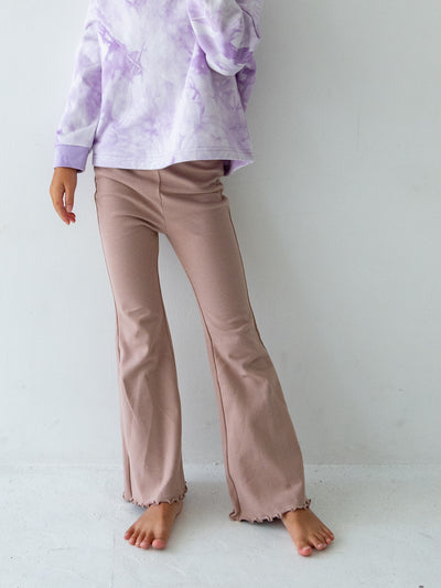 Flare cotton pants