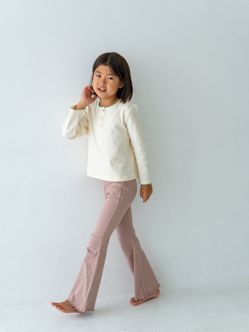 Flare cotton pants