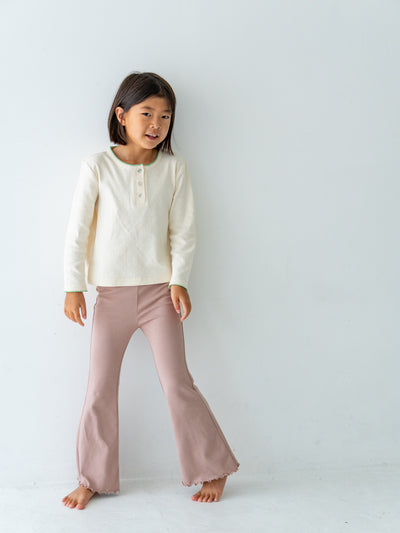 Flare cotton pants