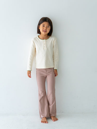 Flare cotton pants
