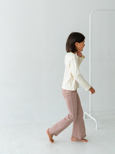 Flare cotton pants