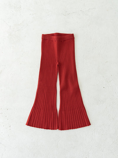 Knit flare pants