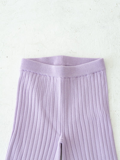 Knit flare pants