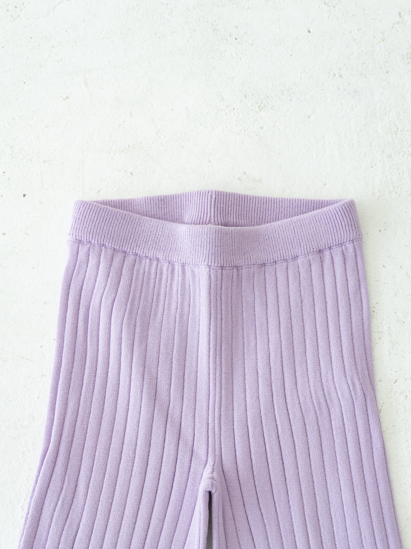 Knit flare pants