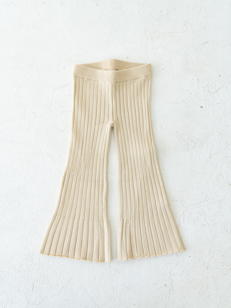 Knit flare pants