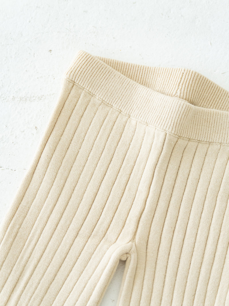 Knit flare pants