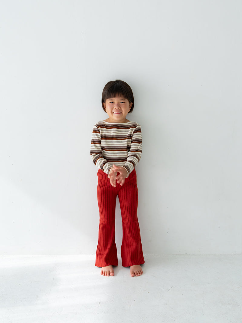 Knit flare pants