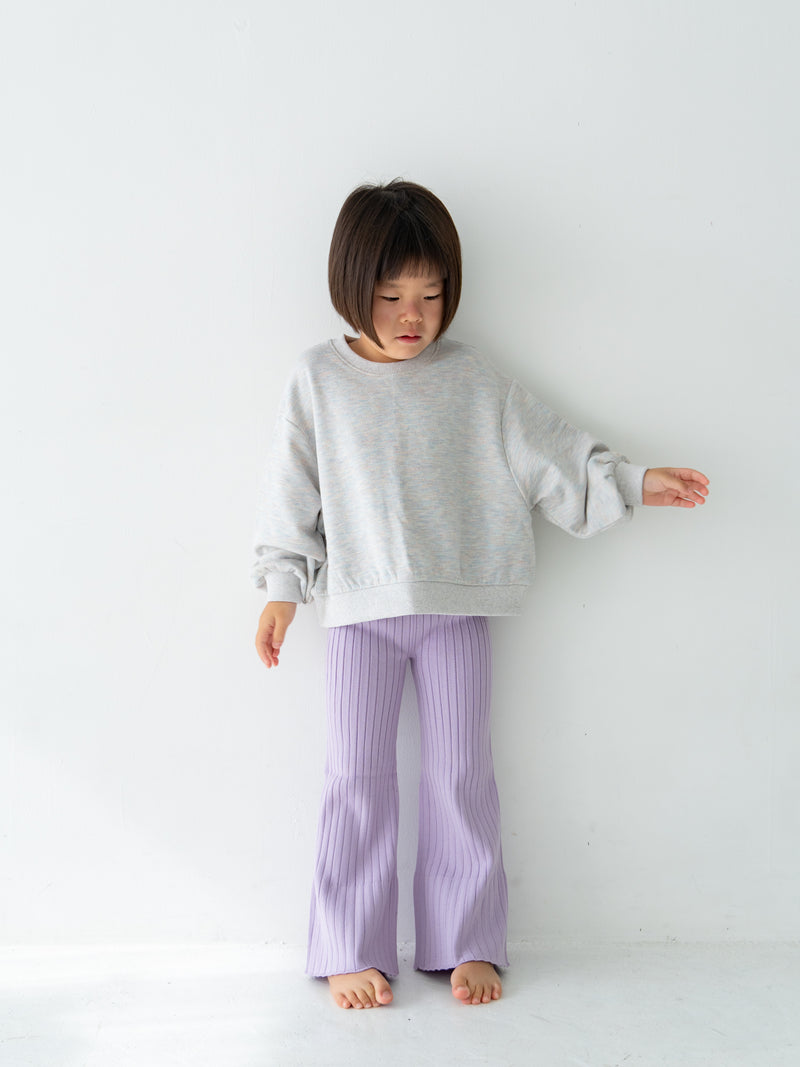 Knit flare pants