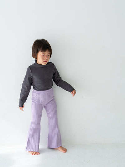 Knit flare pants