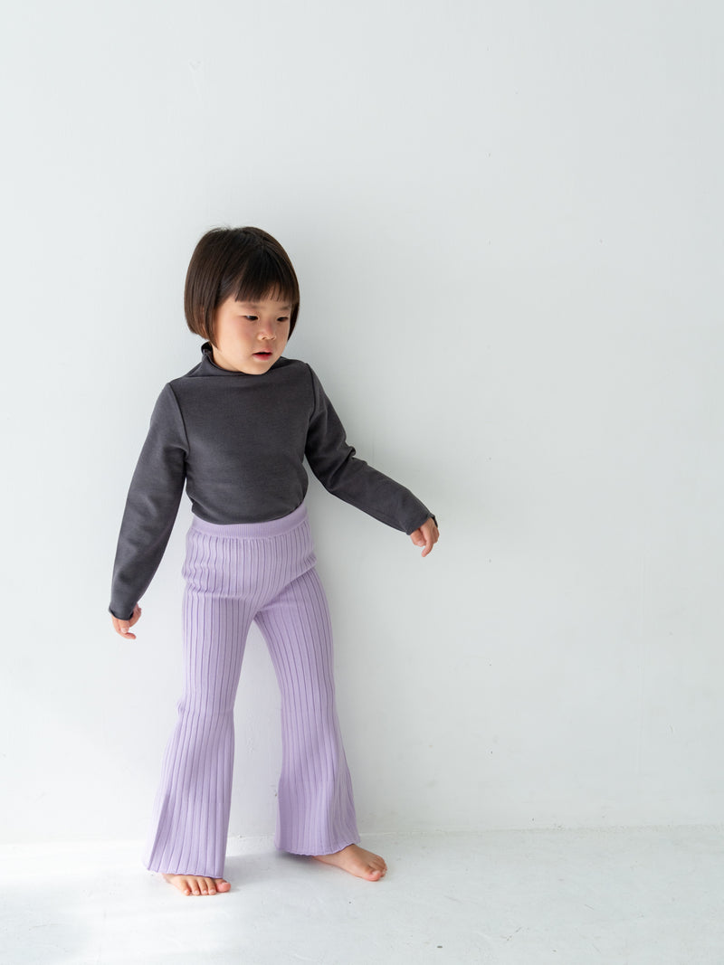 Knit flare pants