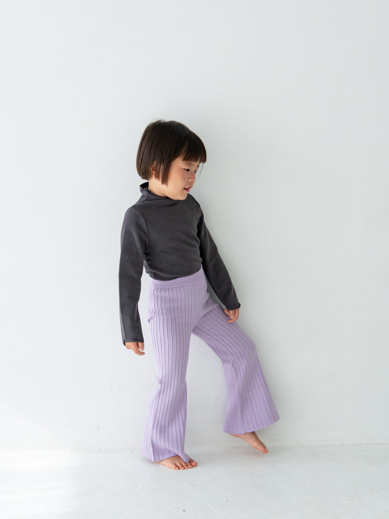 Knit flare pants
