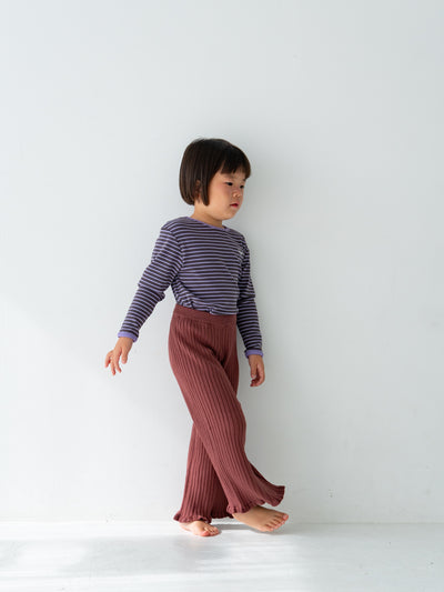 Knit frill pants